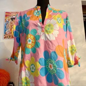 Vintage Housewife Floral Top🌺🌼